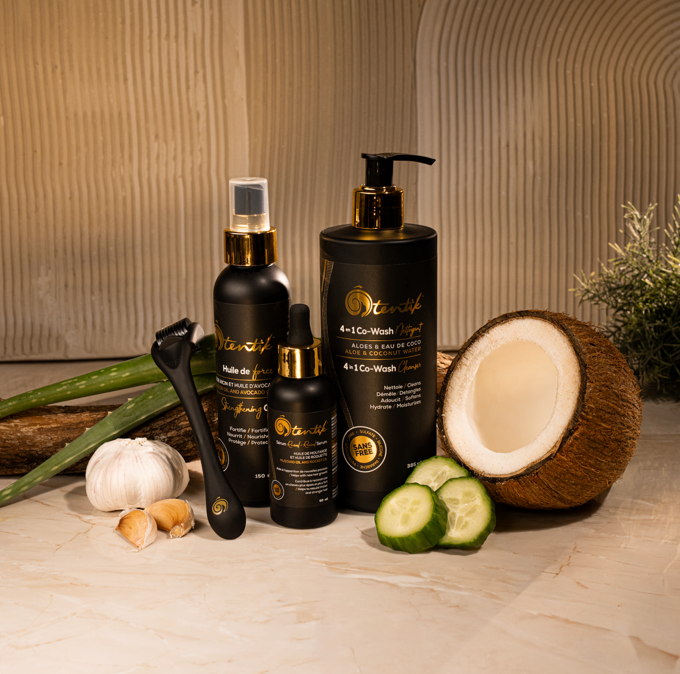 Kit Barbe Standard Ôtentik – soin naturel pour cheveux afro