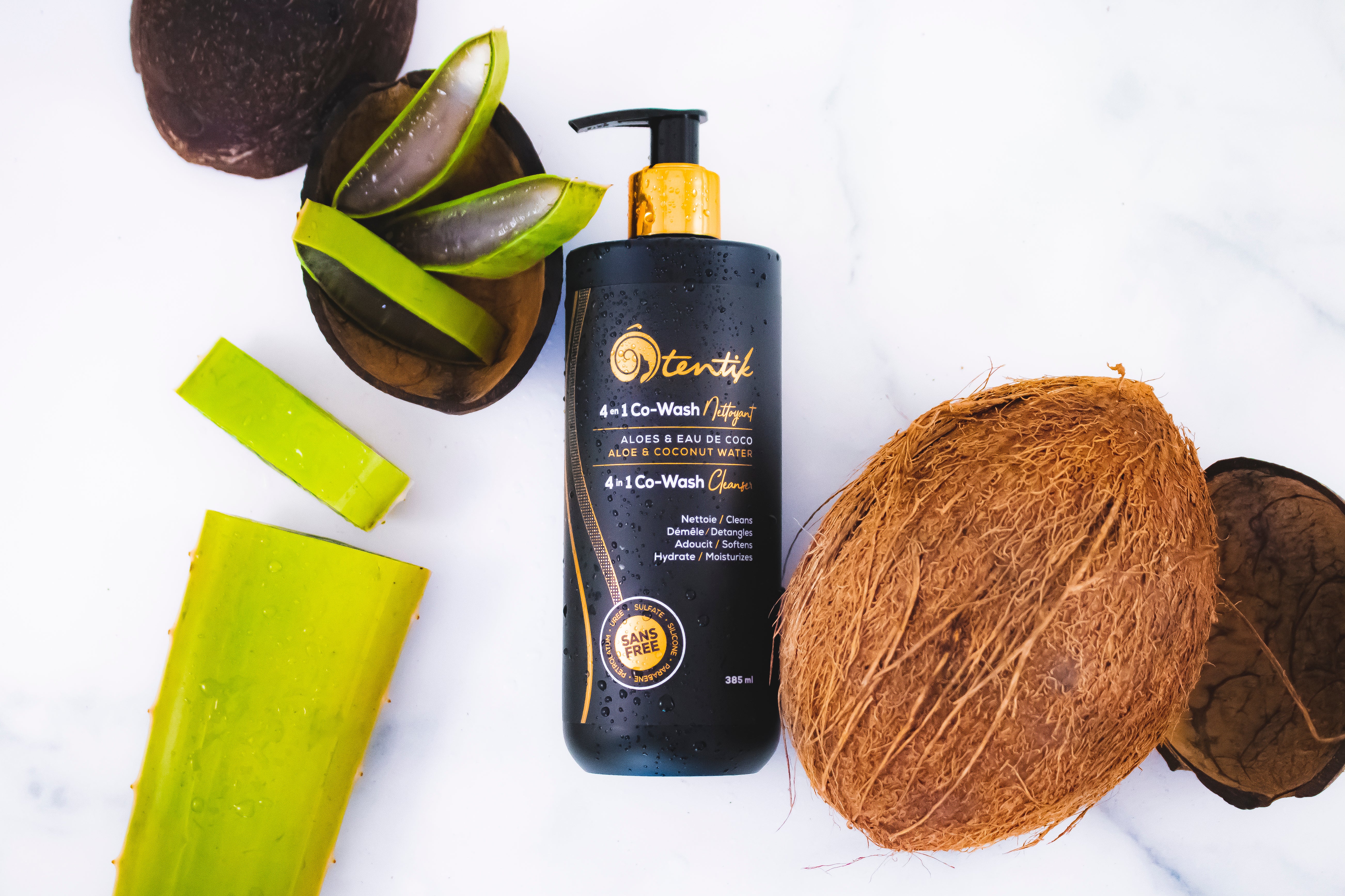 Co-Wash Nettoyant 4 en 1 Ôtentik – soin naturel pour cheveux afro